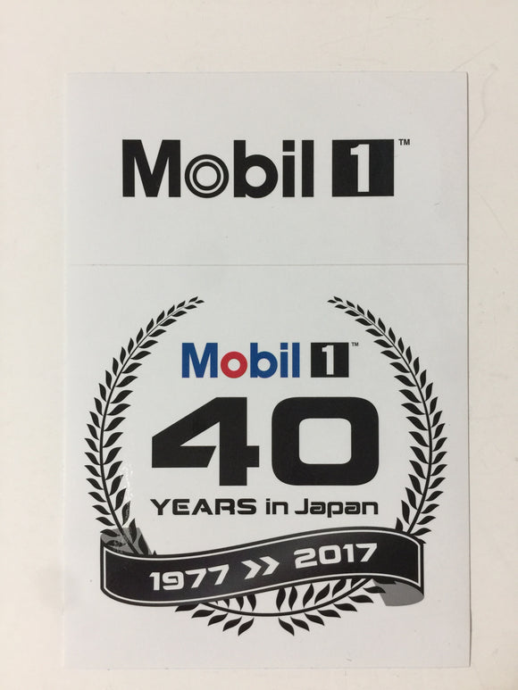 Mobil1 40 Years in Japan Sticker JDM Japan Front